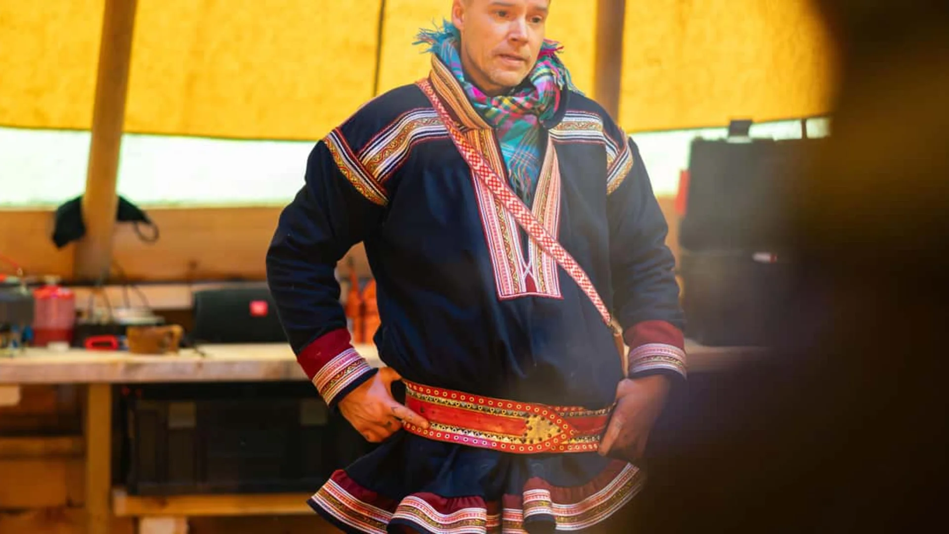 Tromsø Arctic reindeer tour with fjord backdrop